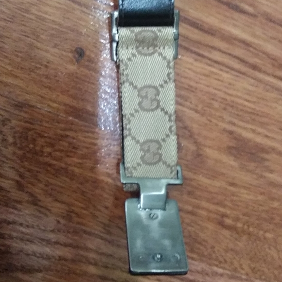 Gucci tan logo belt/ interlock buckle - Picture 4 of 7